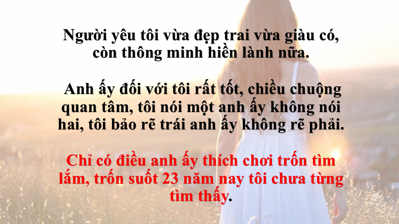 Khi người yêu đẹp trai